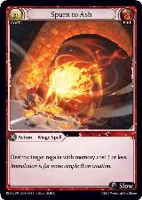 Spurn to Ash (018) — card price
