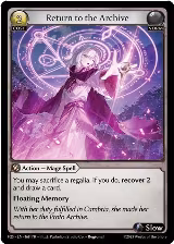 Return to the Archive (168), Promotional Cards — Grand Archive card price