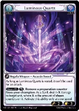 Luminous Quartz (158), Promotional Cards — Grand Archive card price