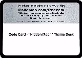 Code Card - "Hidden Moon" Theme Deck — card price