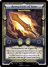Armament of Ares - Sword of Vitality (SST-099) — card price
