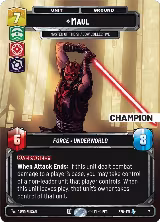 Maul - Master of the Shadow Collective (Champion) (7), Organized Play Promos — Star Wars card price