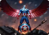 Captain America, Wings of Freedom Art Card (2/45) (2) — card price