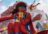 Ms. Marvel, Kamala Khan Art Card (Gold-Stamped Planeswalker Symbol) (5) — card price