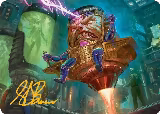 M.O.D.O.K. Art Card (Gold-Stamped Signature) (9) — card price