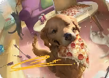 Lucky the Pizza Dog Art Card (Gold-Stamped Signature) (44) — card price