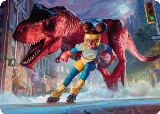 Moon Girl and Devil Dinosaur Art Card (14) — card price