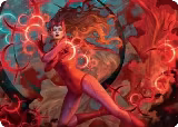 Scarlet Witch, Chaotic Avenger Art Card (38) — card price