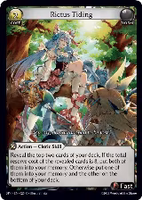 Rictus Tiding (025), Supporter Pack 4 — Grand Archive card price
