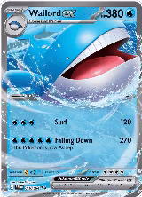 Wailord ex - 016/084 (016/084), Pitch Black — Pokémon card price