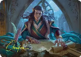 Elrond, Moon-Reader Art Card (Gold-Stamped Signature) (9) — card price