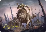 Signal the Onslaught Art Card (Gold-Stamped Signature) (52) — card price