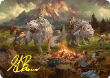 Mount Gundabad Mobilizes Art Card (Gold-Stamped Signature) (54) — card price