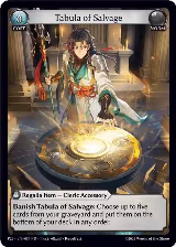 Tabula of Salvage (P26), Promotional Cards — Grand Archive card price