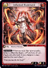 Inflamed Bladehand (122), .asphodel/paradise — Grand Archive card price