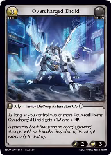 Overcharged Droid (080), .asphodel/paradise — Grand Archive card price