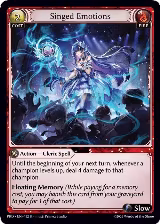 Singed Emotions (132), .asphodel/paradise — Grand Archive card price