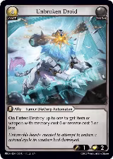 Unbroken Droid (095), .asphodel/paradise — Grand Archive card price