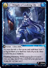Weight of Looking Up (171), .asphodel/paradise — Grand Archive card price