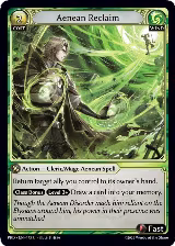 Aenean Reclaim (Interference Curio Foil) (175), .asphodel/paradise — Grand Archive card price