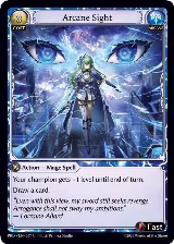 Arcane Sight (Interference Curio Foil) (207), .asphodel/paradise — Grand Archive card price