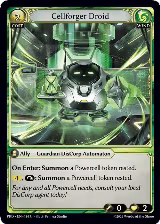 Cellforger Droid (Interference Curio Foil) (184), .asphodel/paradise — Grand Archive card price