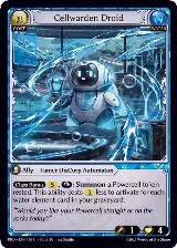 Cellwarden Droid (Interference Curio Foil) (150), .asphodel/paradise — Grand Archive card price