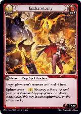 Escharotomy (Interference Curio Foil) (114), .asphodel/paradise — Grand Archive card price