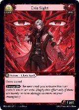 Exia Sight (Interference Curio Foil) (227), .asphodel/paradise — Grand Archive card price