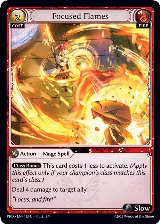 Focused Flames (Interference Curio Foil) (118), .asphodel/paradise — Grand Archive card price