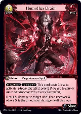 Hemoflux Drain (Interference Curio Foil) (228), .asphodel/paradise — Grand Archive card price