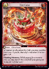 Hot Cake (Interference Curio Foil) (120), .asphodel/paradise — Grand Archive card price