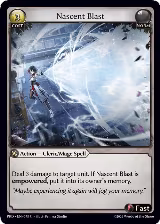 Nascent Blast (Interference Curio Foil) (078), .asphodel/paradise — Grand Archive card price