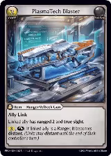 PlasmaTech Blaster (Interference Curio Foil) (082), .asphodel/paradise — Grand Archive card price