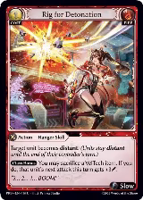 Rig for Detonation (Interference Curio Foil) (130), .asphodel/paradise — Grand Archive card price