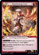 Smoldering Cook (Interference Curio Foil) (133), .asphodel/paradise — Grand Archive card price