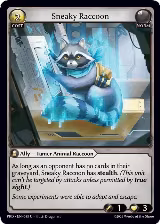 Sneaky Raccoon (Interference Curio Foil) (088), .asphodel/paradise — Grand Archive card price