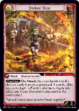 Stoked Slice (Interference Curio Foil) (134), .asphodel/paradise — Grand Archive card price