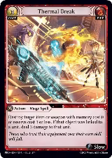 Thermal Break (Interference Curio Foil) (135), .asphodel/paradise — Grand Archive card price