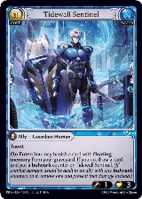 Tidewall Sentinel (Interference Curio Foil) (168), .asphodel/paradise — Grand Archive card price
