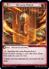 Vel-ocity Punch (Interference Curio Foil) (137), .asphodel/paradise — Grand Archive card price