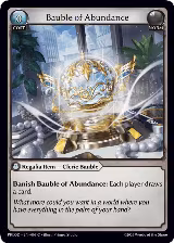 Bauble of Abundance (009) — card price