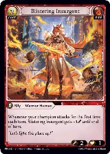 Blistering Insurgent (033) — card price