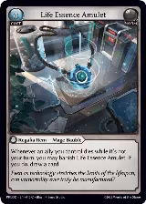 Life Essence Amulet (012) — card price