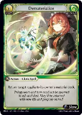 Dematerialize (002) — card price