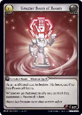 Greater Boon of Rosen (004), .asphodel/paradise: Pantheon — Grand Archive card price