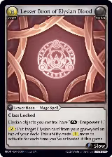 Lesser Boon of Elysian Blood (005) — card price
