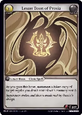 Lesser Boon of Proxia (011) — card price