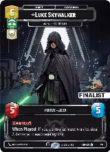 Luke Skywalker -  Answering the Call (Finalist) (22), Sector and Regional Promos: Season 2 — Star Wars card price