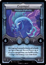 Capregal - Champion of Aphrodite (ETH-11), Shattered Stars - Ethereal — Elestrals card price